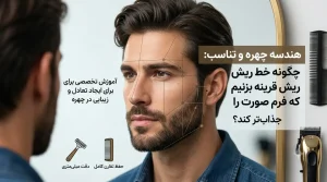 هندسه چهره و تناسب: چگونه خط ریش قرینه بزنیم که فرم صورت را جذابتر کند؟